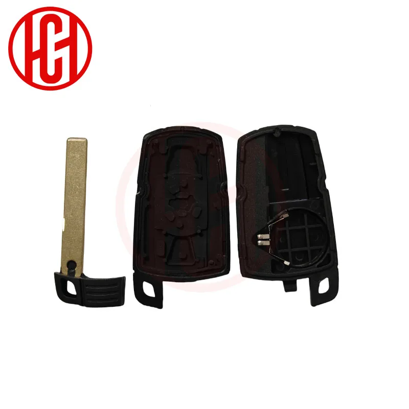 Premium 3-Button Smart Key Case with Key Blade for Remote Car Key Fob Replacement