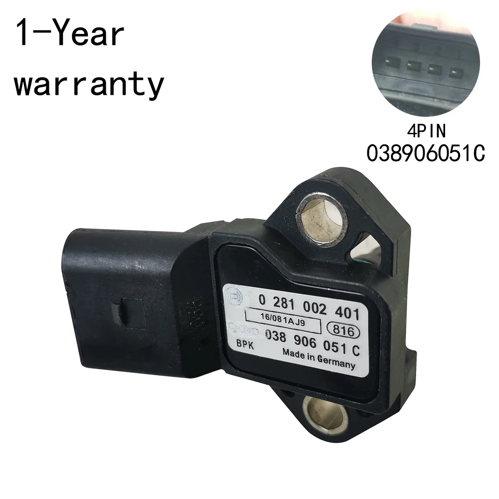 

Lntake pressure sensor 038906051C For Audi A6L A4 S4 A6 S6 A8 S8 A3 S3 Skoda Fabia Superb Octavia VW Bora Polo Golf Jetta