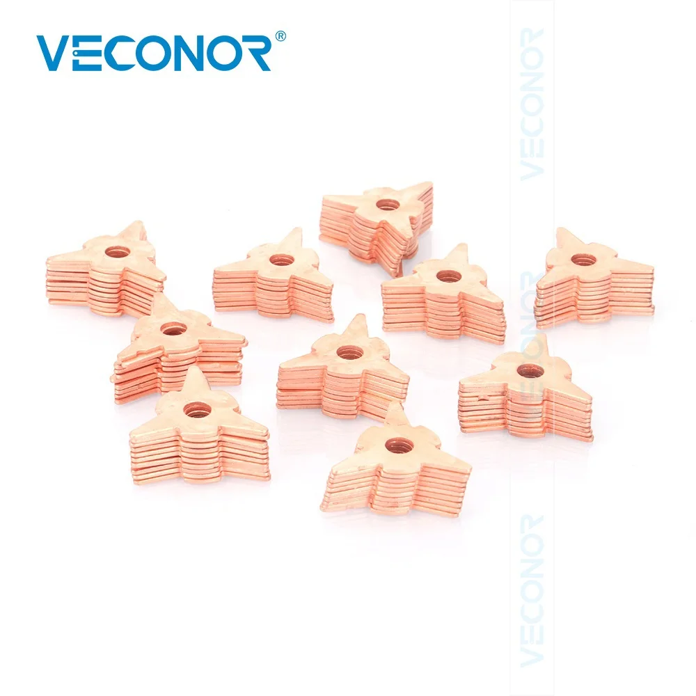 Dent Pulling Washer 100Pcs For Spot Welder Panel Pulling Star Washer Spot Welding Machine 10.8mm Hole Diameter repair machine accessories