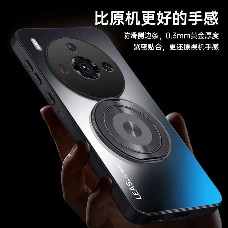 Luxury Matte Magnetic Bracket Shockproof Protective Hard Case - Premium Back Cover