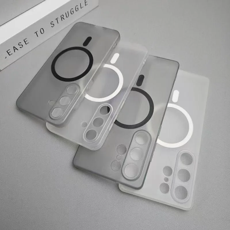 Ultra Thin Soft TPU Case with Magnetic Wireless Charging and Camera Protection