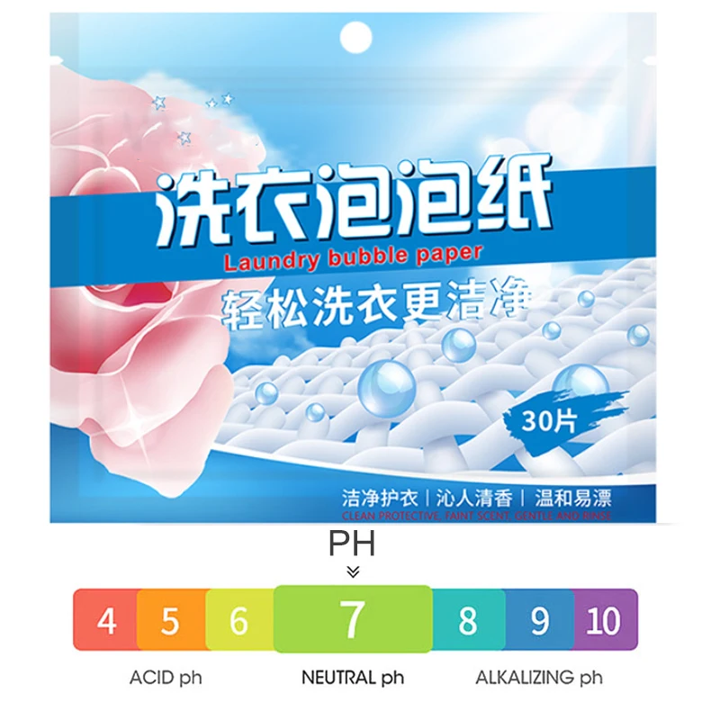 Concentrated Laundry Tablets Strong Decontamination Washing Powder Laundry Soap Cleaning Clothes Supplies Detergent 30/60pcs