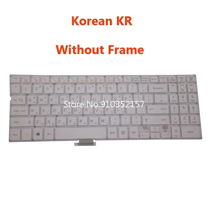 Coréia kr Teclado Espanhol para lg 15u340 15u340-e 15u340-l 15ud340 15ud340-e 15ud340-l Sg59020-xra Sn5820w Aew73429821 sem Moldura