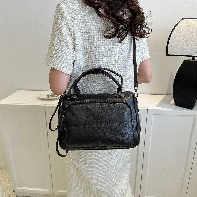 Casual Soft Crossbody Bags Solid Interior Compartment 2024 Hot Sale Bags for Women Large Capacity Zipper Pu Women's Handbags
