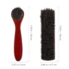 2 Pcs Shoe Brush Cleaning Boot Care Kit Applicator Horse Hair Mane for Polishing 2