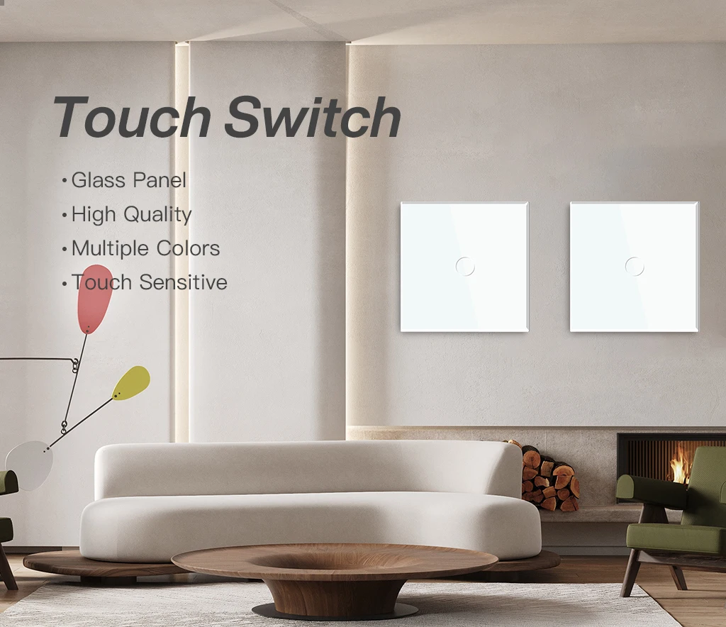 Bseed 2 pacote interruptores de luz parede