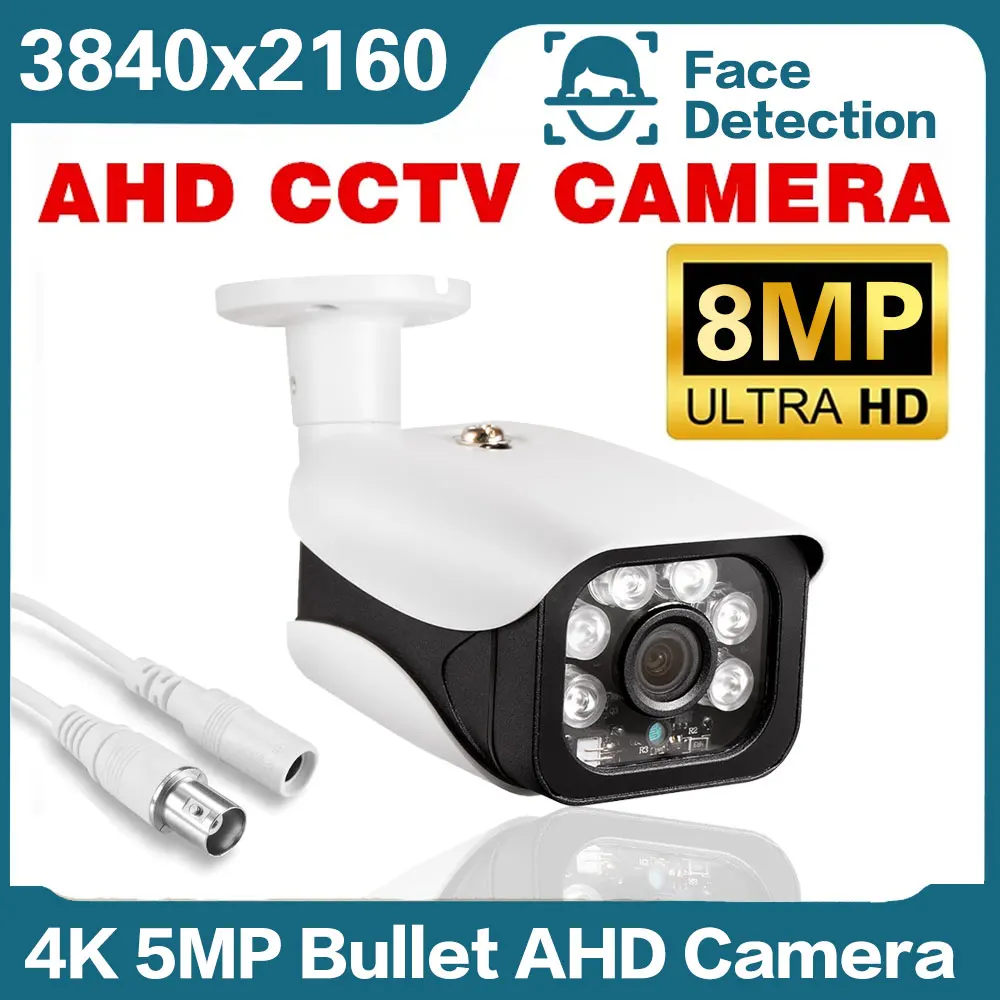 SONY Face 720P 1080P 5MP 8MP AHD TELECAMERA Digitale HD 4K Sorveglianza di Sicurezza CCTV Mini TELECAMERA Casa In/Esterno Impermeabile IP66
