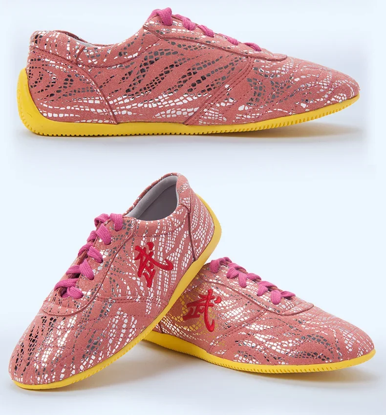 Wushu Tai Chi Shoe,  Soft Tendon At The End Of The Super Fiber Leather  Martial Art Shoes, Children adult kungfu Shoe