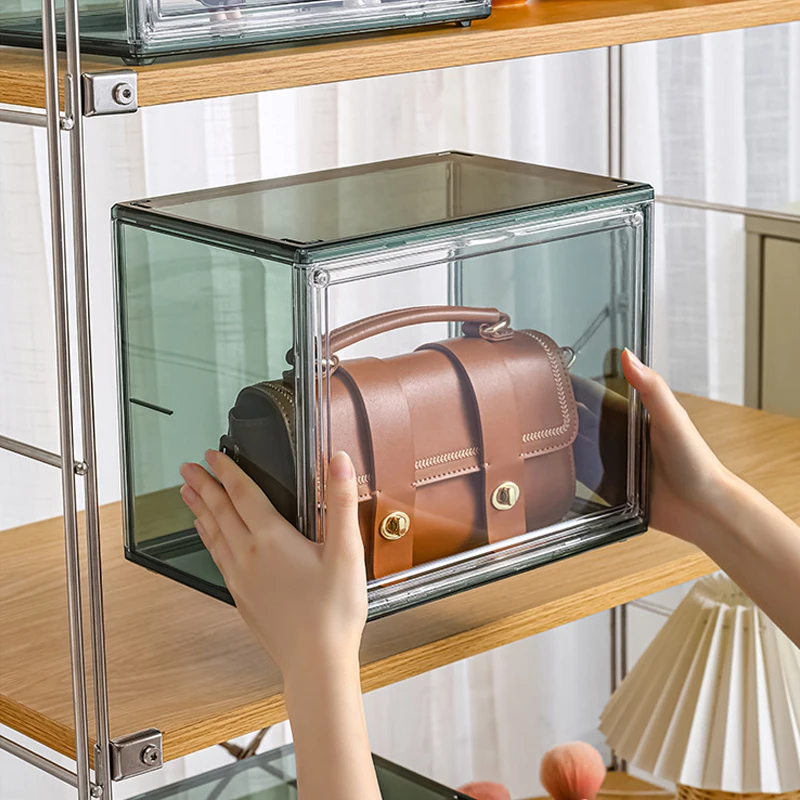 Bag Spatial Storage Artifact Household Wardrobe Organizer Dust Cleaning  Shelving Luxury Storage Transparent Box Display Cabinet - AliExpress