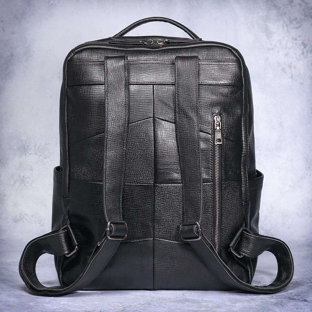 Solid Color Backpack-Large Capacity Laptop Bag for Business Travel & Daily Commute