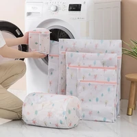6Pcs Laundry Bags Set Dirty Clothes Organize Pouch Cute Print Washing Bags Fine Mesh For Clothing Protect Bathroom Laundry Set 2