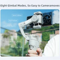 M01 AI Face Following Light Stabilizer with Mini Tripod Smart Gimbal Selfie Stick for YouTube Live Streaming and Travel Portable - Image 3