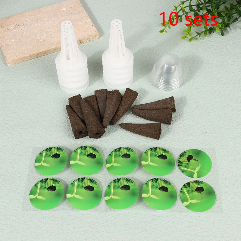 Hydroponic Garden Accessories Pod Kit 40Pcs Including Grow Baskets Transparent Insulation Lids Plant Grow Sponges Labels hydroponics growing kit,hydroponic garden kit,hydroponic plant kits,plant labels