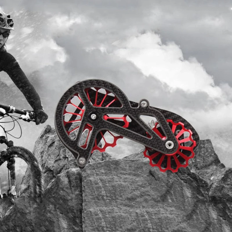 

Велосипедный керамический задний переключатель из углеродного волокна, направляющее колесо 17T, шкив для аксессуары для