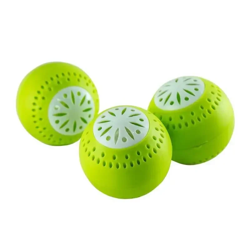 Refrigerator Deodorizing Balls with Active Carbon - Set of 3, Kitchen Odor Eliminator
