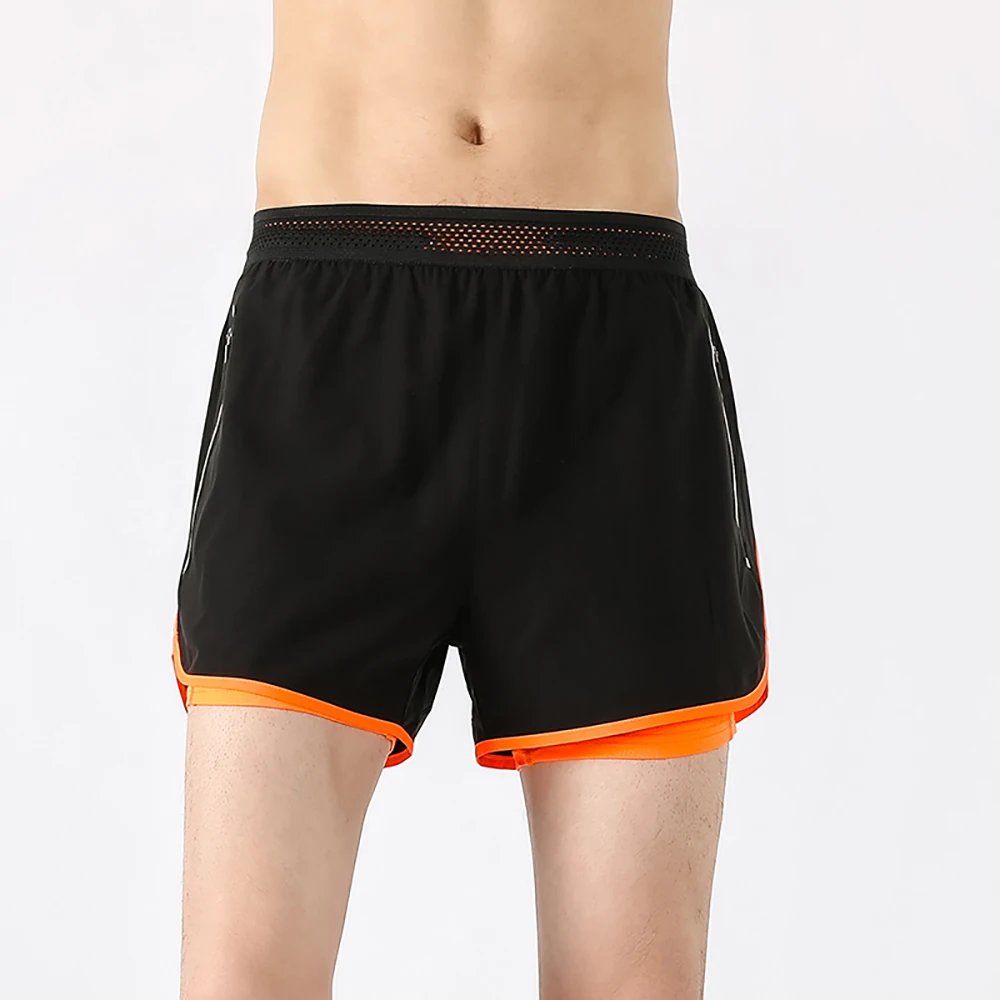 2-in-1 Running Shorts Men's Summer New Quick Drying Breathable Active Training Exercise Jogging Cycling Loose-Fit Shorts