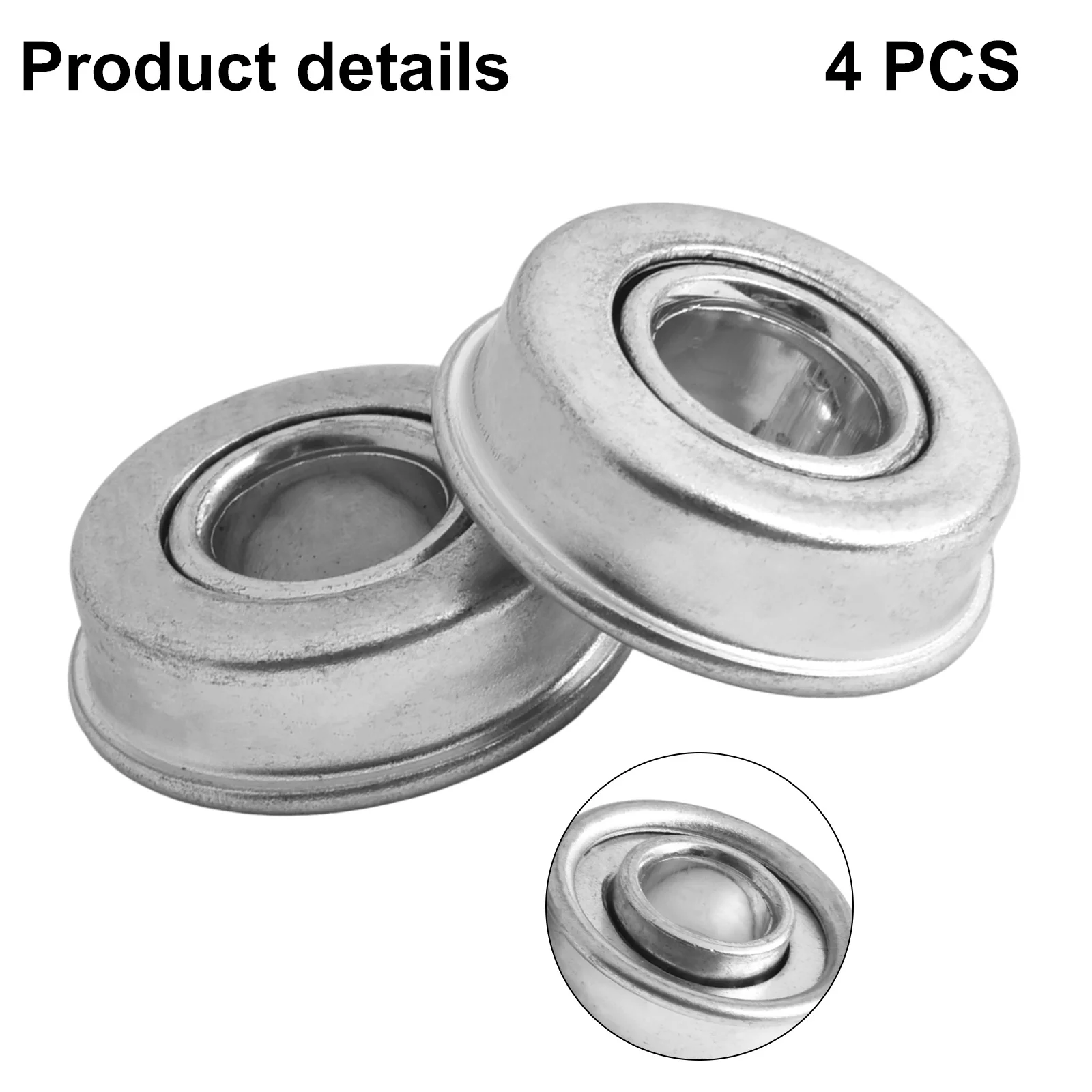 Lot de 4 roulements de roue en métal pour tondeuse à gazon