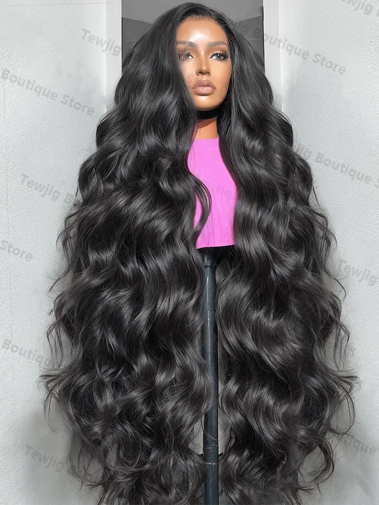 Lace Front Wig 250 Density Body Wave 13x4 13x6 50 Inch 5x5 Lace Closure Gluless Transparent Human Hair Frontal Human Hair Wigs