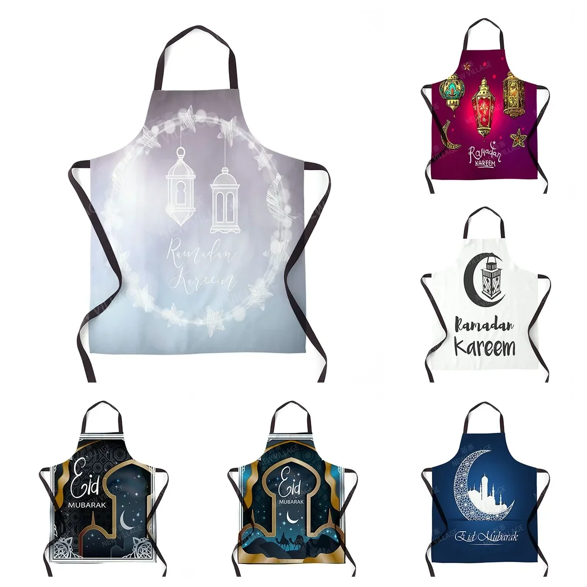 

Женский кухонный фартук, фартук для ресторана, шеф-повара, парикмахера, фартук «волшебный замок и Луна», водонепроницаемый фартук для мужчин, Детский фартук с рисунком