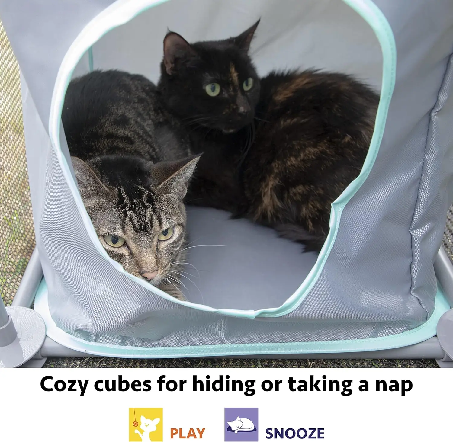 City Outdoor Catio Furniture and Play Kits for Cats, Outdoor Mega Kit