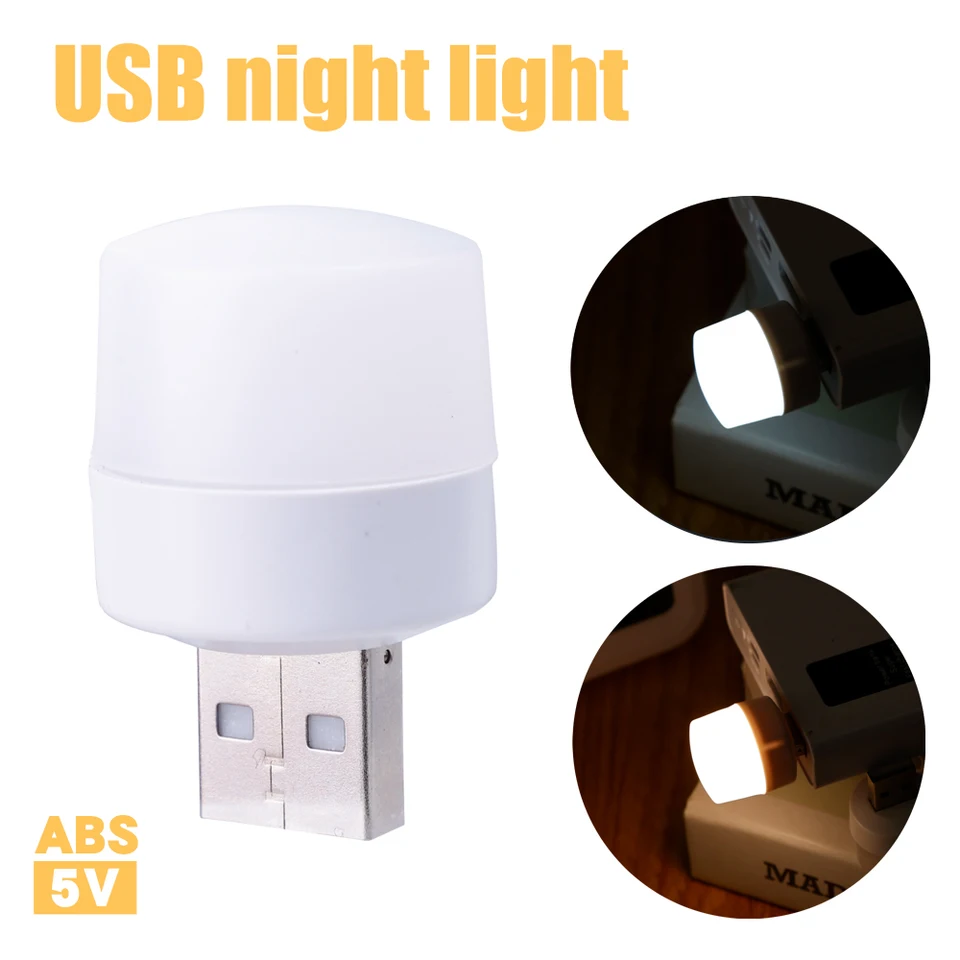 Luz Nocturna USB Touch 4Pcs - Luz Ambiental Mini RGB Para Ordenador Coche Power Bank