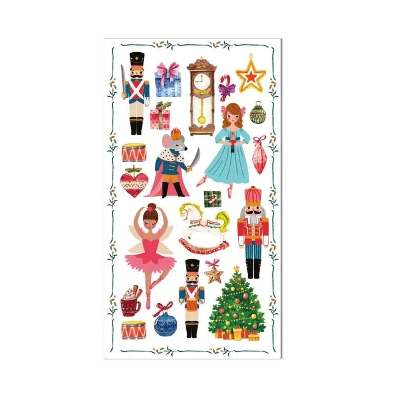 20pcs 33*40cm 2-Ply Nutcracker Soldier Long Paper Napkin Large Size Party Table Paper Christmas Tree Princess Placemat