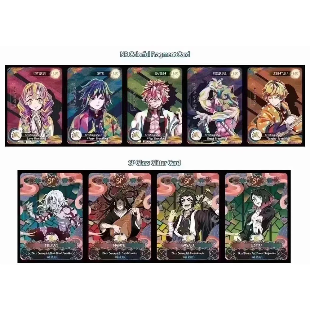 New Demon Slayer Collection Cards English Version Aikaho DS-02 Apocalypse Box Rainbow Gifts Playing Anime Acg Cards