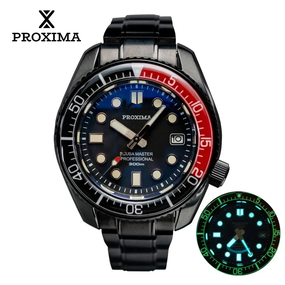 Proxima Mm300 Orologio Di Lusso Orologio Da Polso Meccanico Automatico Da Uomo Nh35/Pt5000 /Sw200 Cassa Nera Orologi Da Uomo In Cristallo Zaffiro