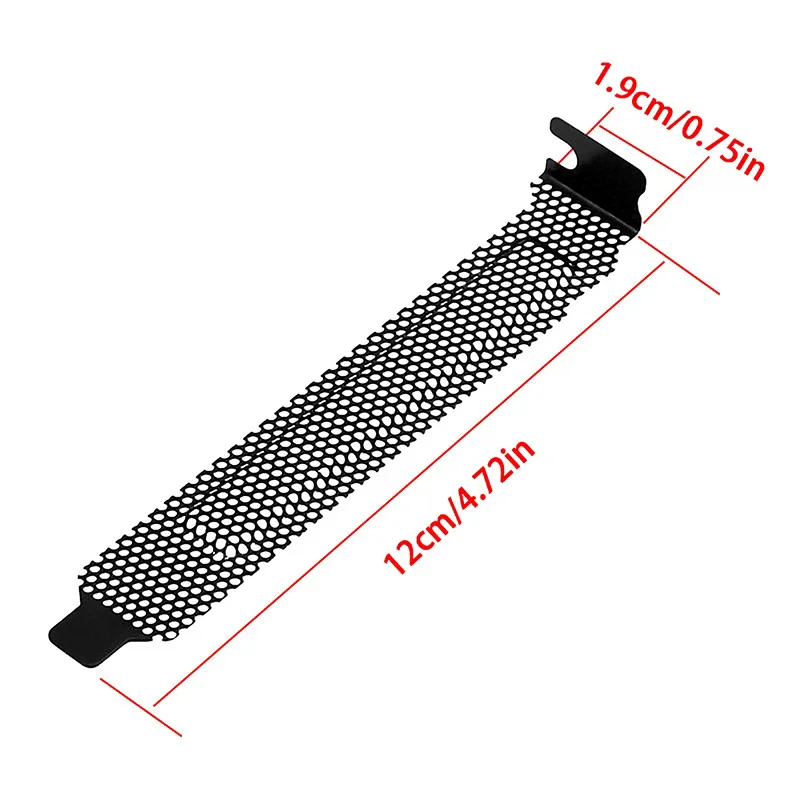 5Pcs PCI 슬롯 커버 먼지 필터 블랭킹 보드 냉각 팬 먼지 필터 환기 PC 컴퓨터 케이스 액세서리