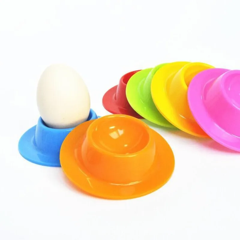 

2pcs/lot Anti-drop Silicone Egg Holder Colorful Stand Eggs Tray Holder Storage Rack For Kitchen Egg Holder Cup Tools 8.6*2.3cm