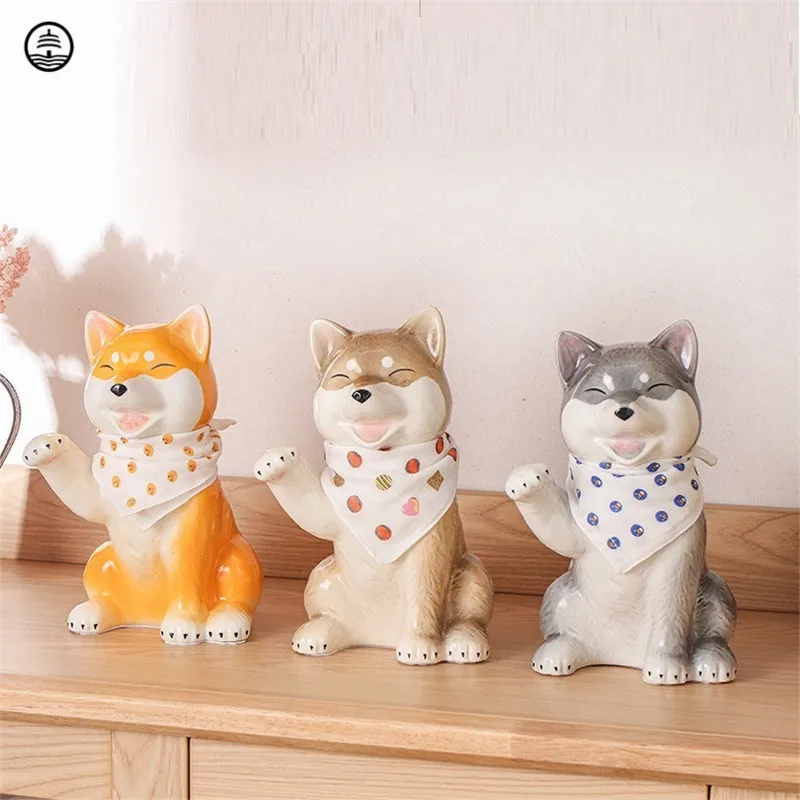 Cute Tumbler Mini Shiba Inu Miniatures Desktop Ornaments Cartoon Dog  Figurine Home Decoration Accessories Fairy Garden Toys Gift - AliExpress