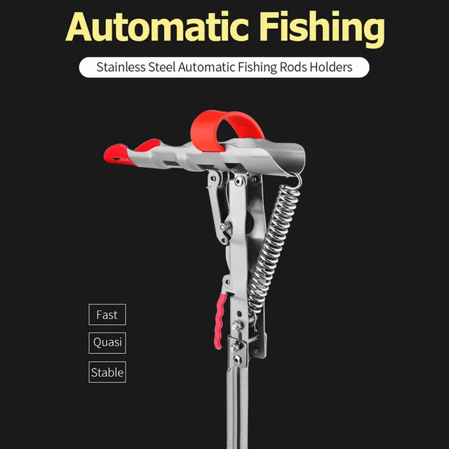 Fishing Gear Auto Spring Fishing Rod Holder Spring Loaded Fishing
