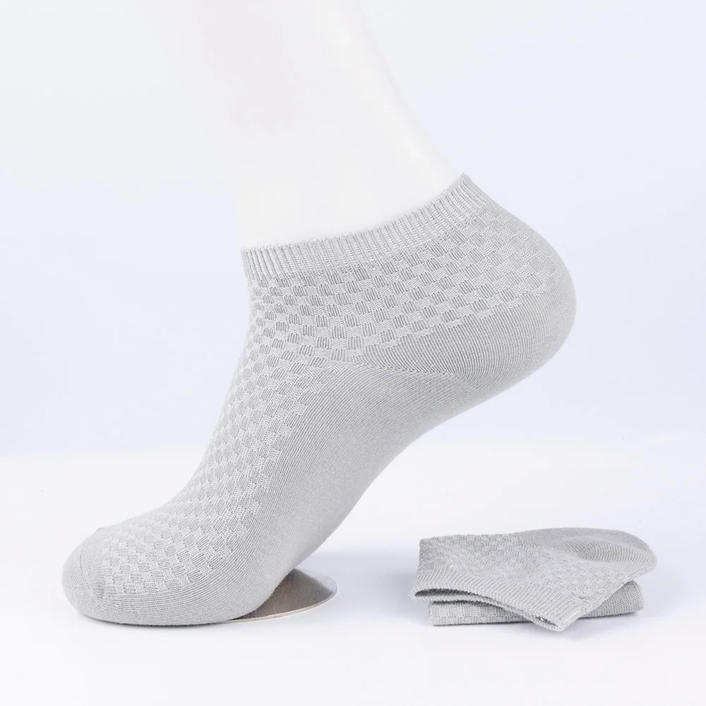 Quality Bamboo Fiber Sock New Compression Men Casual Business Anti-Bacterial Breatheable Solid Color Mid-tube Stockings