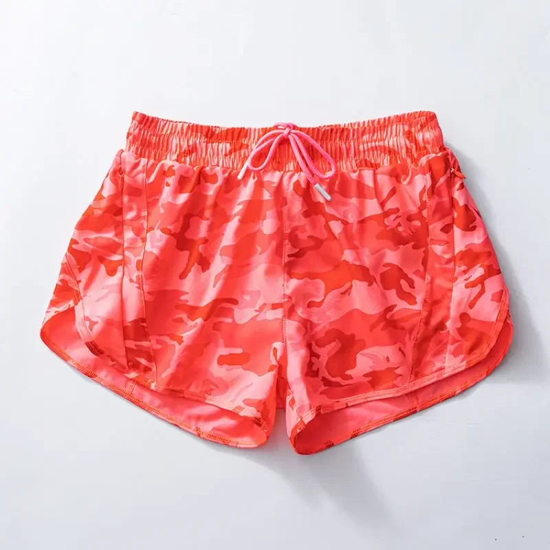 Summer New   Shorts Female Track That Camouflage Leopard Running Speed Dry Lining Leisure Yoga Speed Dry Rope