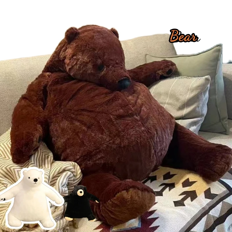 Djungelskog Bear Big Brown Bear Plush Toy Stuffed Doll Bear Brown