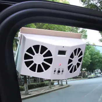 Ventole per auto con ventola solare per auto, raffreddamento per finestra, presa d'aria, sistema di ventilazione per veicoli, radiatore