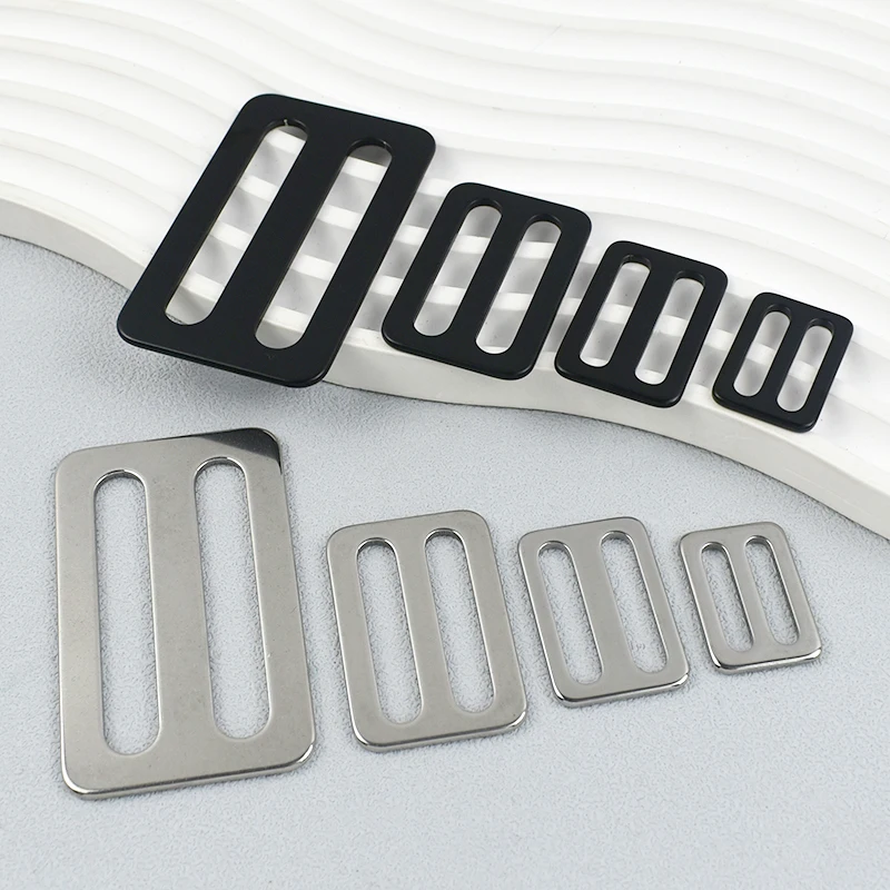 2/5/10 Stück 20–50 mm Taschengurt Edelstahlschnallen Gurtband Tri-Glide Slider Loop Rucksack Einstellen Karabinerhaken Clips Verschluss Verschluss