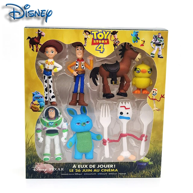 Kit Conjunto 5 Bonecos Toy Story Disney - Woody E Sua Turma