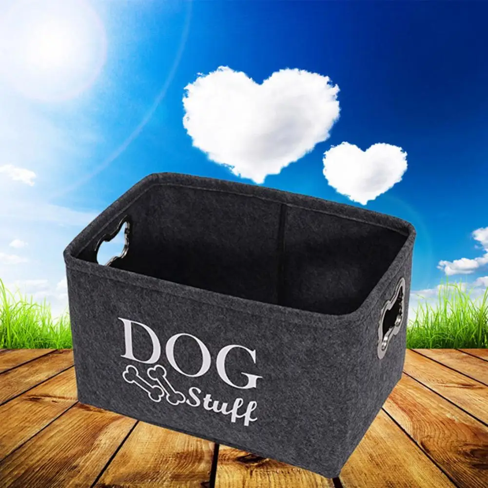 Title 8, Pet Toy Basket Pet Storage Box With Handle Conv...