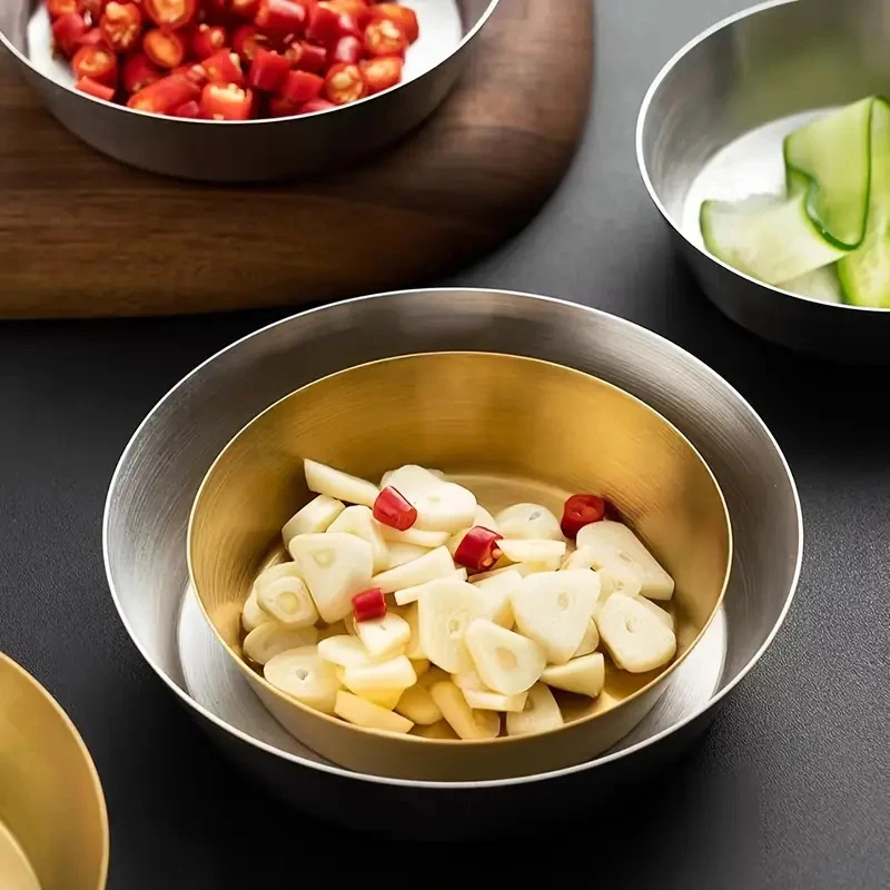 Korean Stainless Steel Salad Bowl Cooking Basins Household Egg Beating Baking Kitchen Utensil Basin Kimchi Bowl Rice