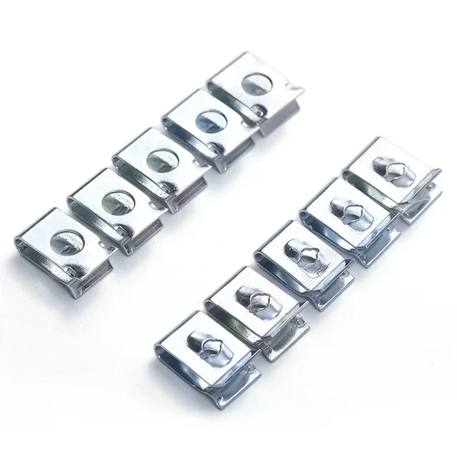 Auto Self-tapping Screw Clips U-clamp with Threaded Nut Clips Auto Fender Fastener Clips for Auto Motorcycle Scooter Parts - Image 6