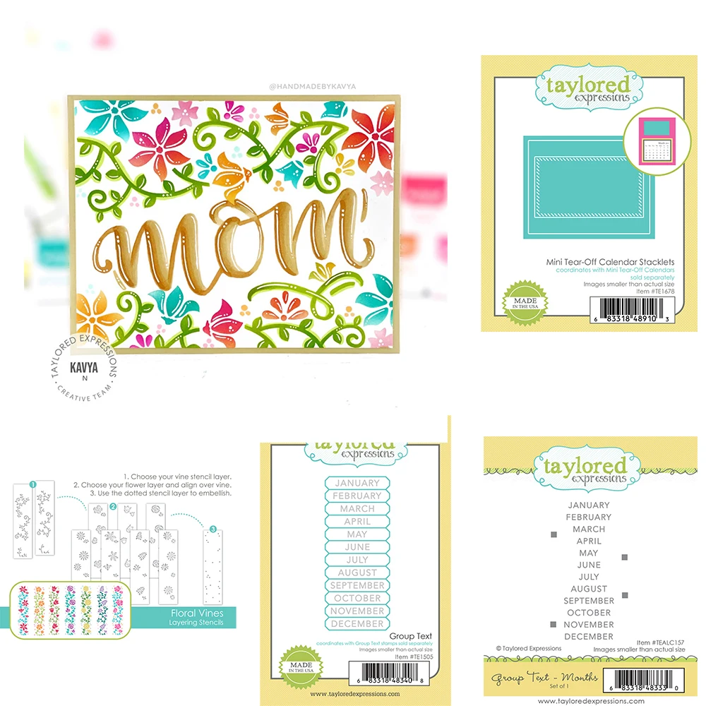 2022-group-text-floral-vines-layering-stencil-mini-tear-off-calendar