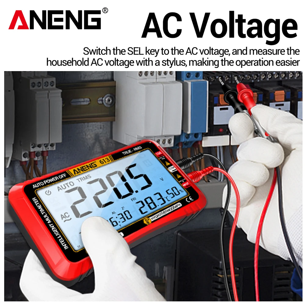 Smart Multimeter 4000 Counts Digital AC/DC Curent Voltage Resistor Measurement 3 in 1 Professional Test Tools ANENG 613