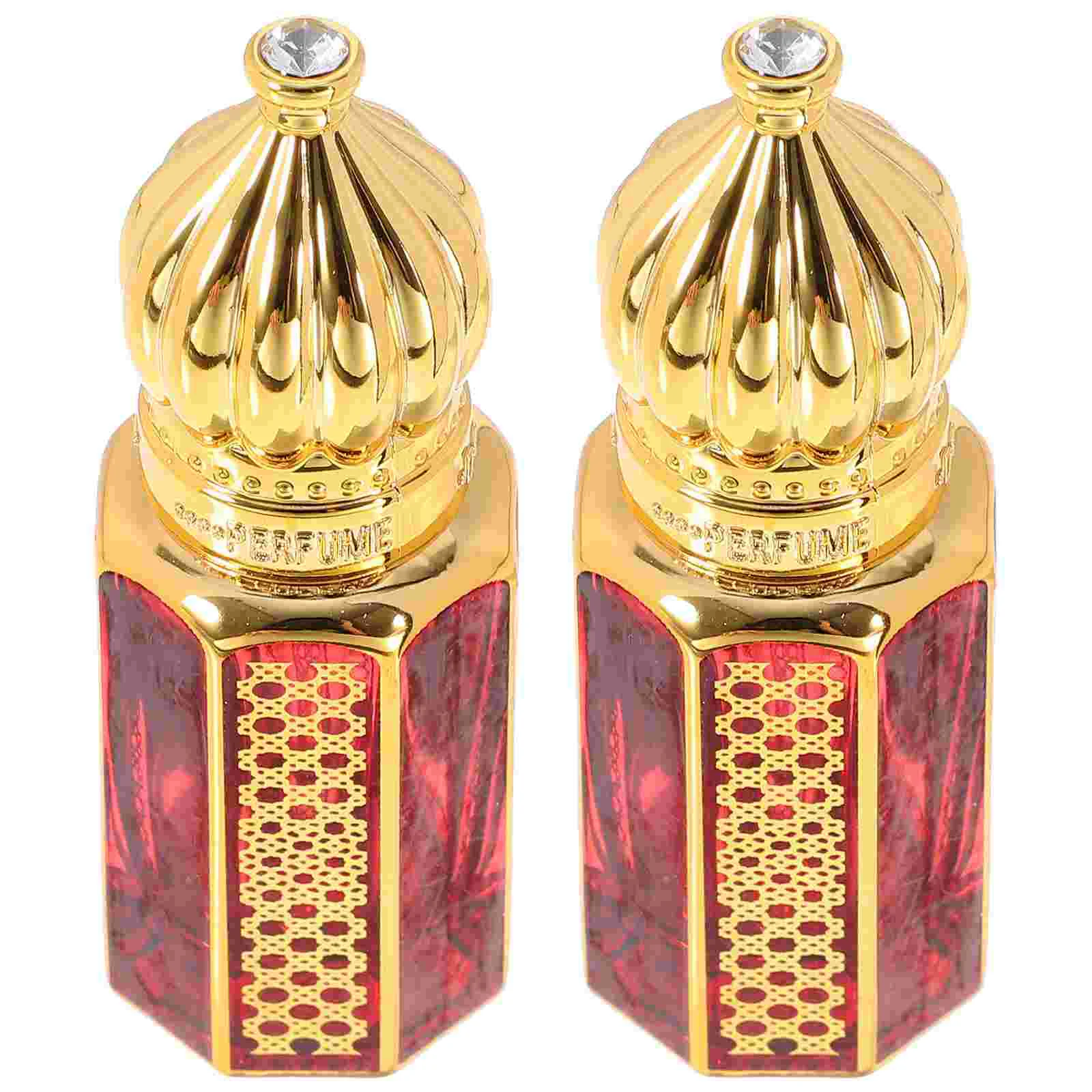 

Perfume Bottles Refillable Aromatherapy Bottles Vintage Glass Perfume Dispenser Roll-On Bottles Empty Perfume Bottle