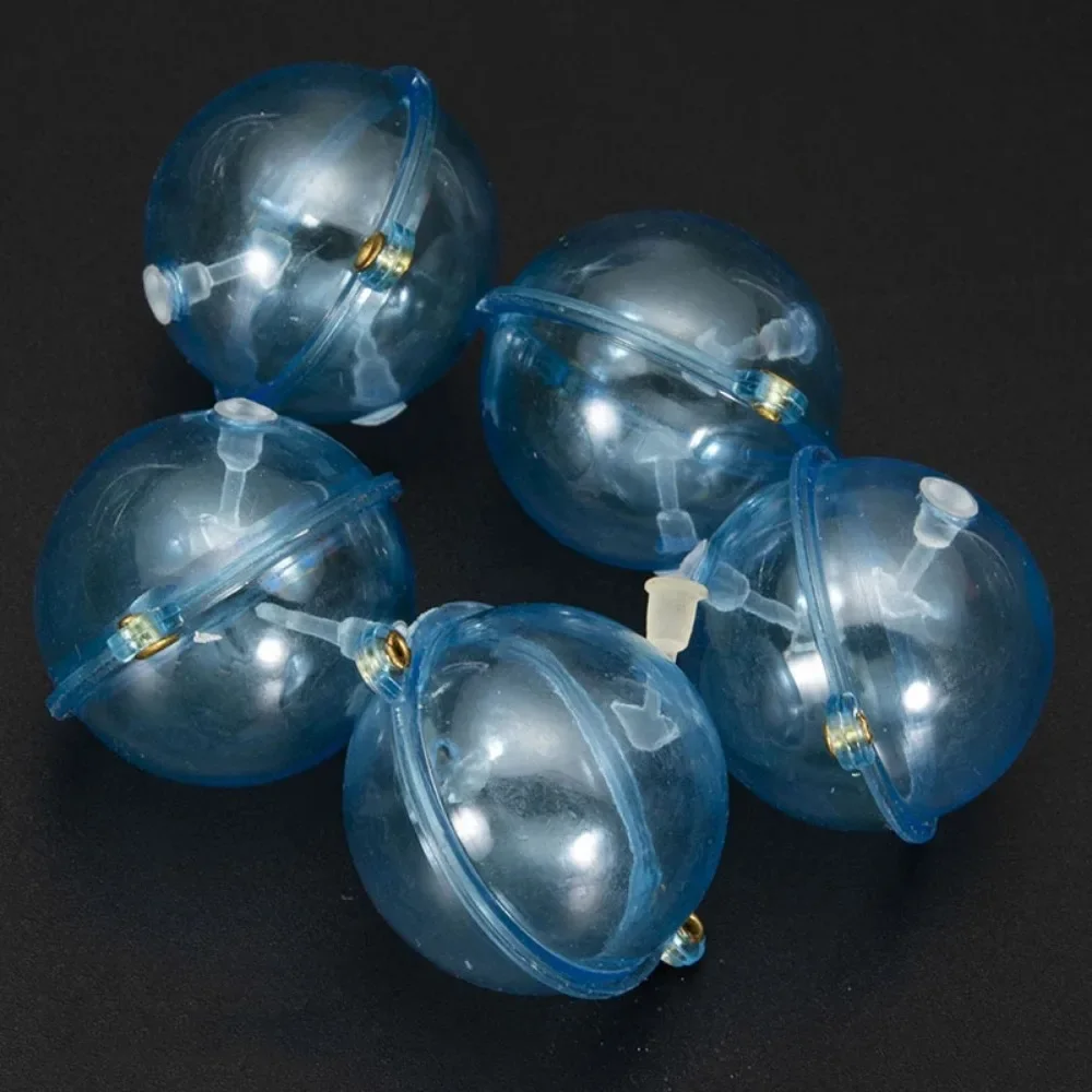 5 Pieces/set ABS Plastic Fishing Float Transparent Bead Hollow Bubble Surface Float Casting Outdoor Fishing Accessories