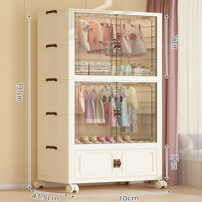  옷장 및 용 수납장, 간단한 어린이 옷 정리함, 가정용 침실 소형 옷장, 플라스틱 수납함