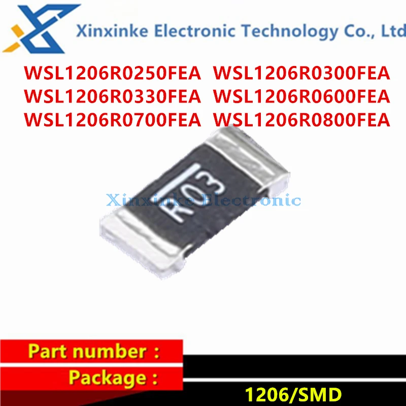 5PCS WSL1206 0.025ohms 0.03R 0.033R 0.06Ω 0.07R 0.08R Current Sense Resistors 1/4watt 1% R025 R03 R033 R06 R07 R08