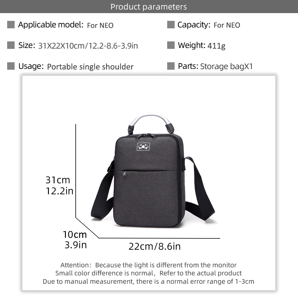 Bag For DJI Neo Shoulder Bag Storage Travel Handbag For dji neo Case Drone Accessories Shoulder Remote Control Battery