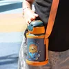 480ml Kids Thermos Bottle Cute Children's Thermal Water Bottle with Straw Stainless Steel Thermos Mug for Kid Portable Water Cup 3