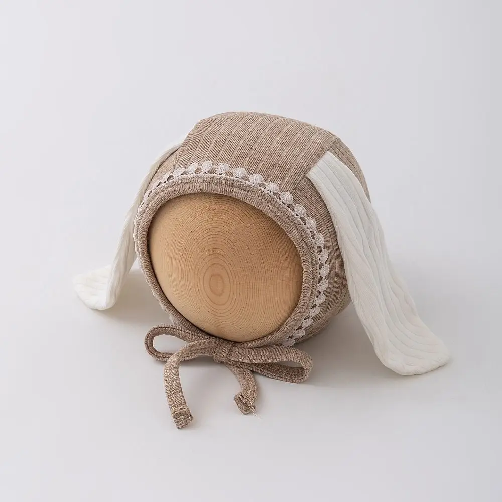 Korean Cute Baby Ear Protection Hats Sweet Soft Baby Fetal Cap Long Ear Breathable Warm Kids Hats Boys Girls